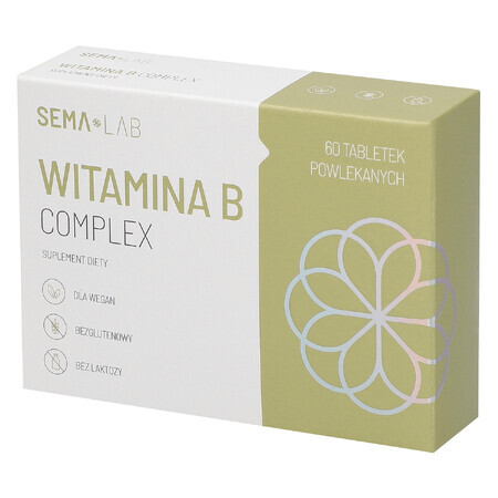 SEMA Lab Vitamin B Complex, 60 comprimate filmate