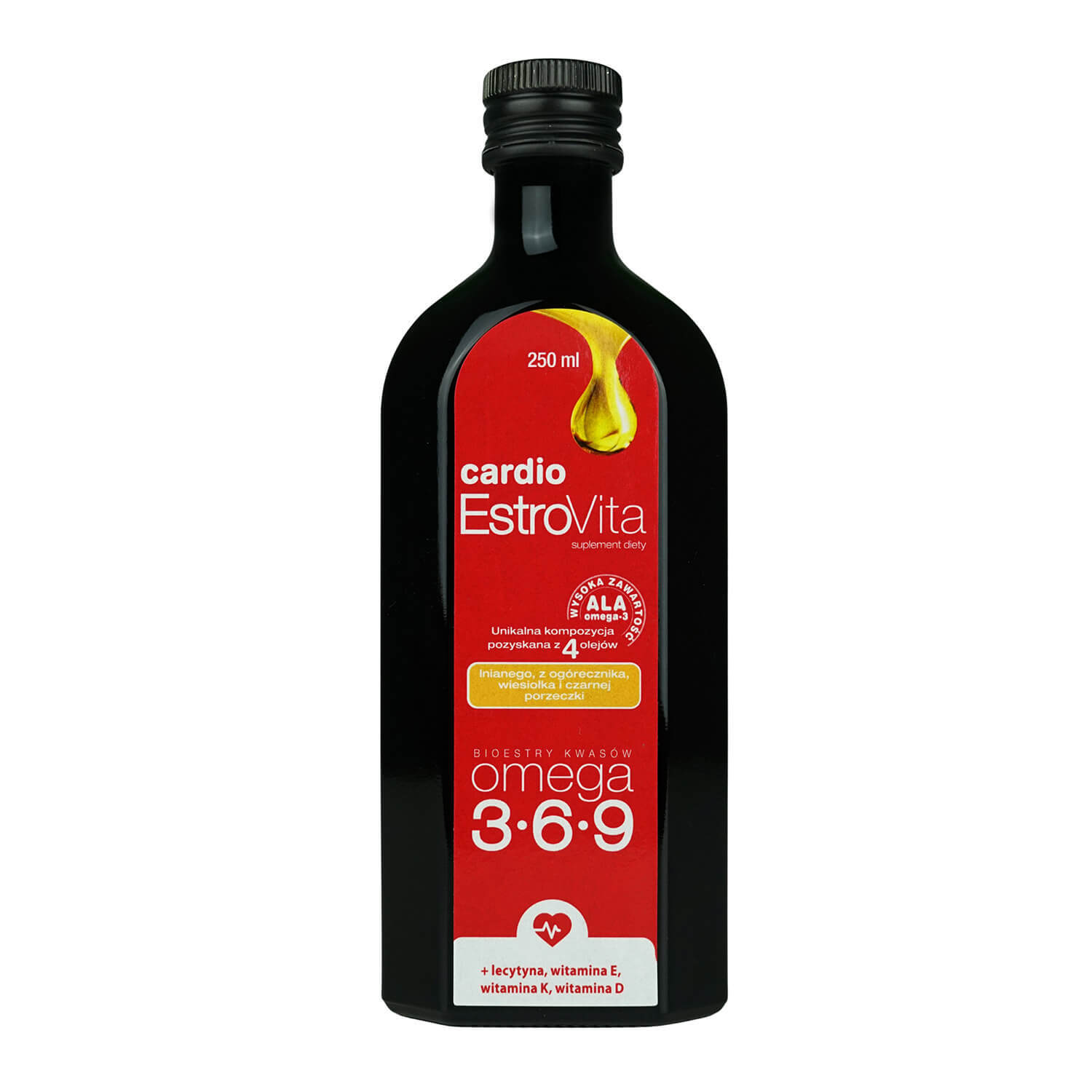 EstroVita Cardio, esteri ai acizilor Omega 3-6-9, 250 ml