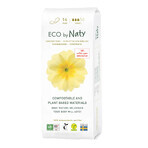 Eco By Naty, ecological sanitary towels, compostable, normal, 14 pcs