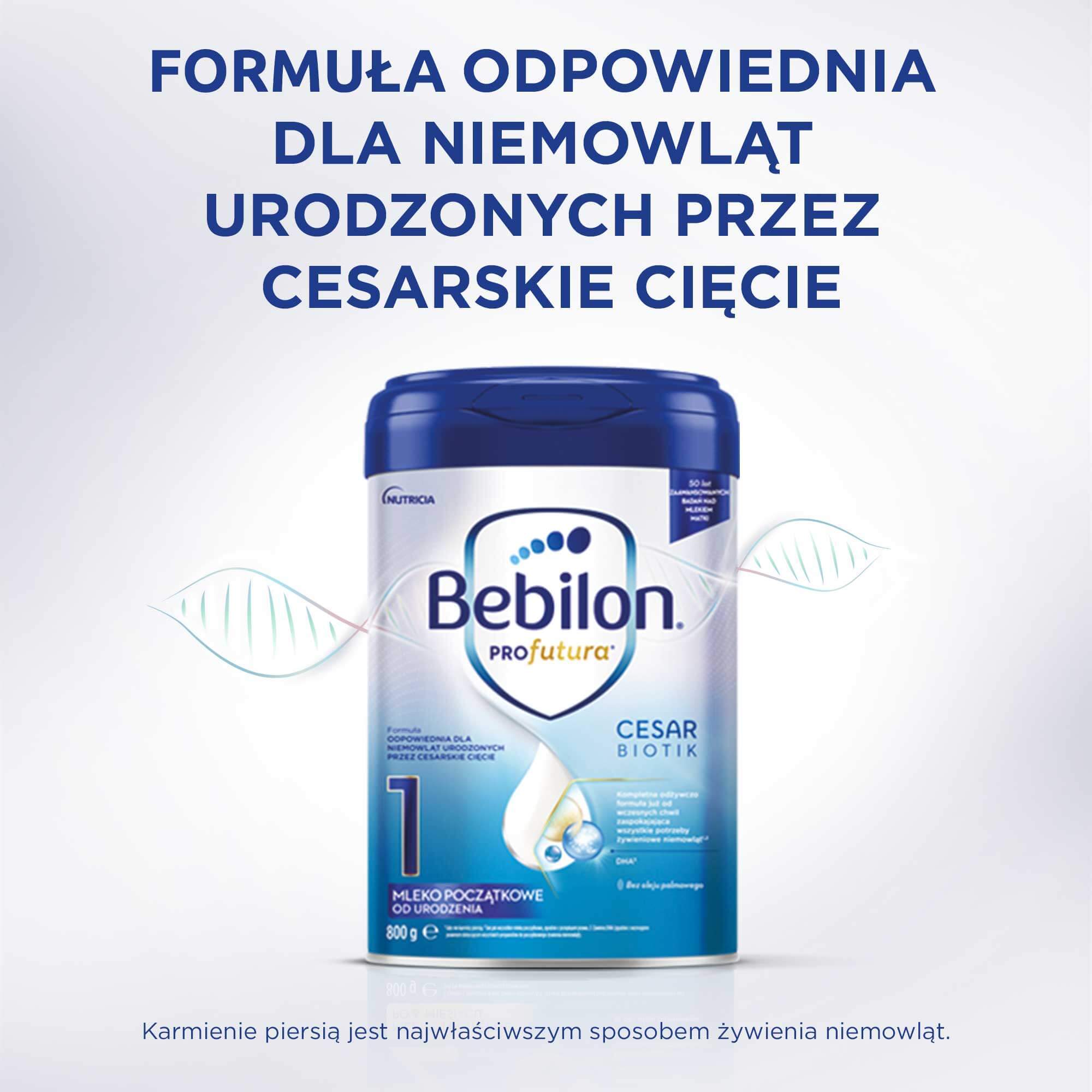 Bebilon Profutura CesarBiotik 1, lapte pentru sugari, de la naștere, 800 g