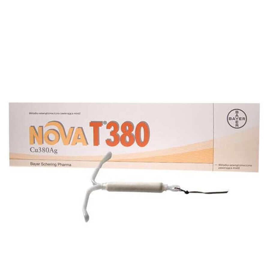 Dispositivo intrauterino Nova T 380 Cu380Ag, 1 pezzo, Bayer