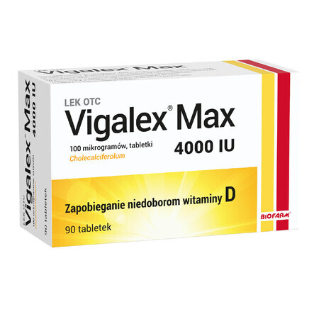 Vigalex Max 4000 IU, 90 comprimés