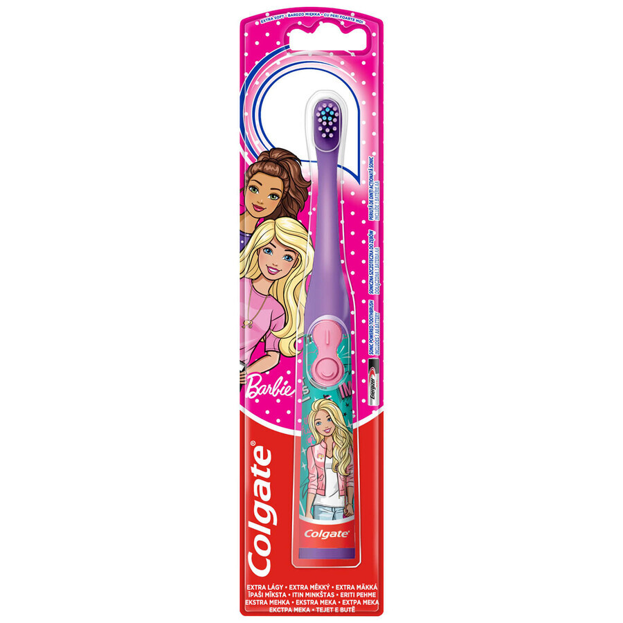 Colgate, periuță de dinți electrică pentru copii de la 3 ani, Barbie, 1 buc