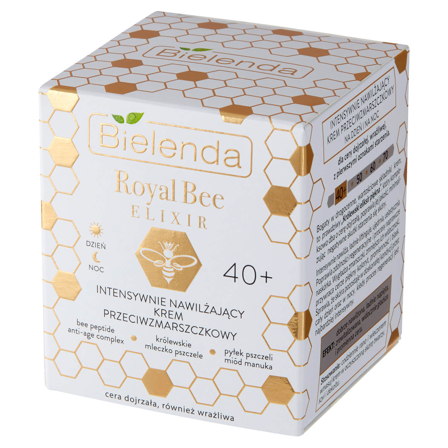 Bielenda Royal Bee Elixir 40+, cremă antirid intens hidratantă, piele matură și sensibilă, 50 ml