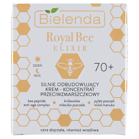 Bielenda Royal Bee Elixir 70+, hochwirksames restauratives Anti-Falten-Creme-Konzentrat, reife und empfindliche Haut, 50 ml