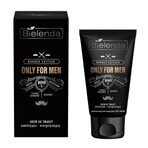 Bielenda Only For Men Barber Edition, pasta limpiadora facial 3 en 1, pasta-mascarilla exfoliante, 150 g