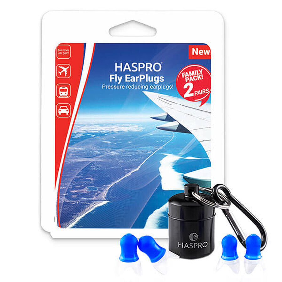 Haspro Fly Family Pack Universal, dopuri de urechi, 4 bucăți