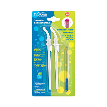 Dr Brown's Thermos Replacement Straws 2 Pack