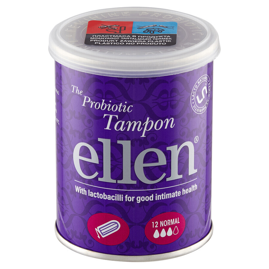 Ellen, probiotische Tampons, normal, 12 Stück