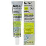 Tołpa Dermo Face Sebio, mascarilla de limpieza profunda 3 en 1, 40 ml