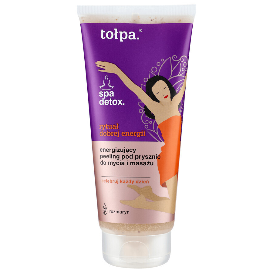 Tołpa Spa Detox, energetisierendes Duschpeeling zum Waschen und Massieren, 200 ml