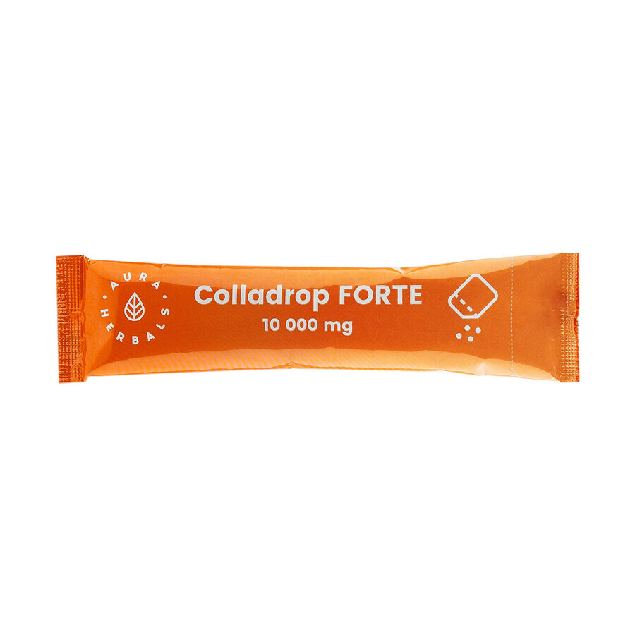 Aura Herbals Colladrop Forte Colagen 10000 mg, 30 pliculețe