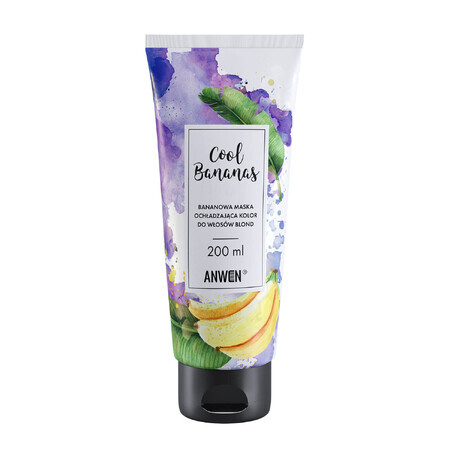 Anwen Cool Bananas, mască de răcire cu banane pentru păr blond, 200 ml