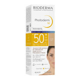 Bioderma Photoderm M, cremă protectoare pentru pielea predispusă la hiperpigmentare, ușoară, SPF 50+, 40 ml