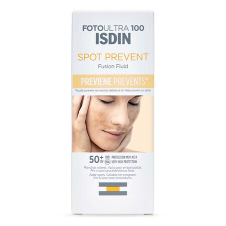 Isdin Fotoultra 100 Spot Prevent, Flüssigkeit gegen Pigmentierung, SPF 50+, 50 ml