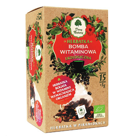 Dary Natury Vitamina Bomb, ceai organic, 3 g x 15 pliculețe