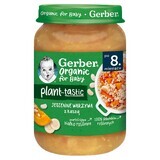 Gerber Organic Plant-Tastic, Autumn Vegetables with Porridge, After 8 Months, 190g