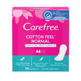 Tampoane sanitare Carefree Cotton Feel Normal, parfum proaspăt, 56 buc