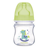 Canpol Babies EasyStart, anti-colique, biberon à large ouverture avec tétine à débit lent, Toys, 35/205, dès la naissance, 120 ml