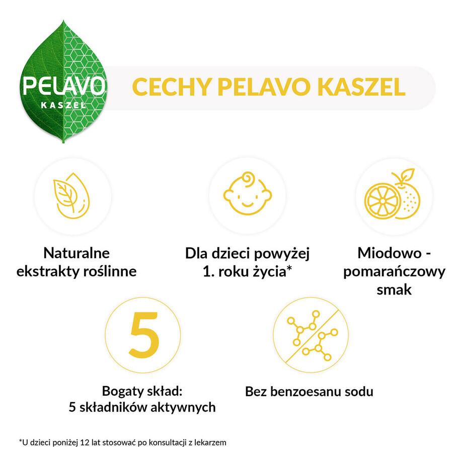 Pelavo Tuse uscată și umedă, sirop pentru copii cu vârsta peste 1 an, 175 ml