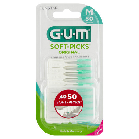 Sunstar Gum Soft-Picks Original, perii interdentare, medii, 50 bucăți