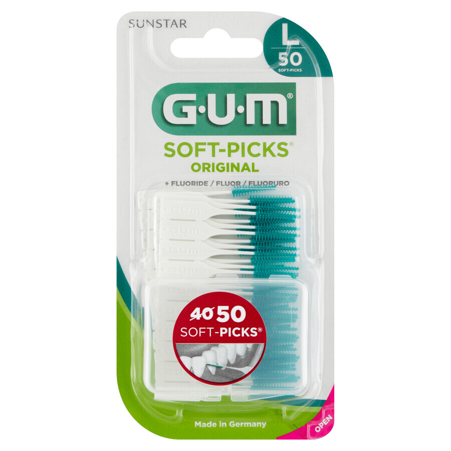 Sunstar Gum Soft-Picks Original, perii interdentare, mari, 50 bucăți