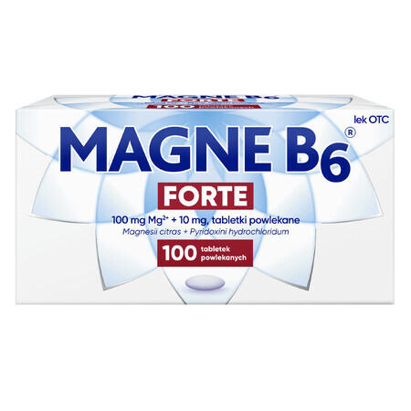 Magne B6 Forte 100 mg + 10 mg, 100 comprimate filmate