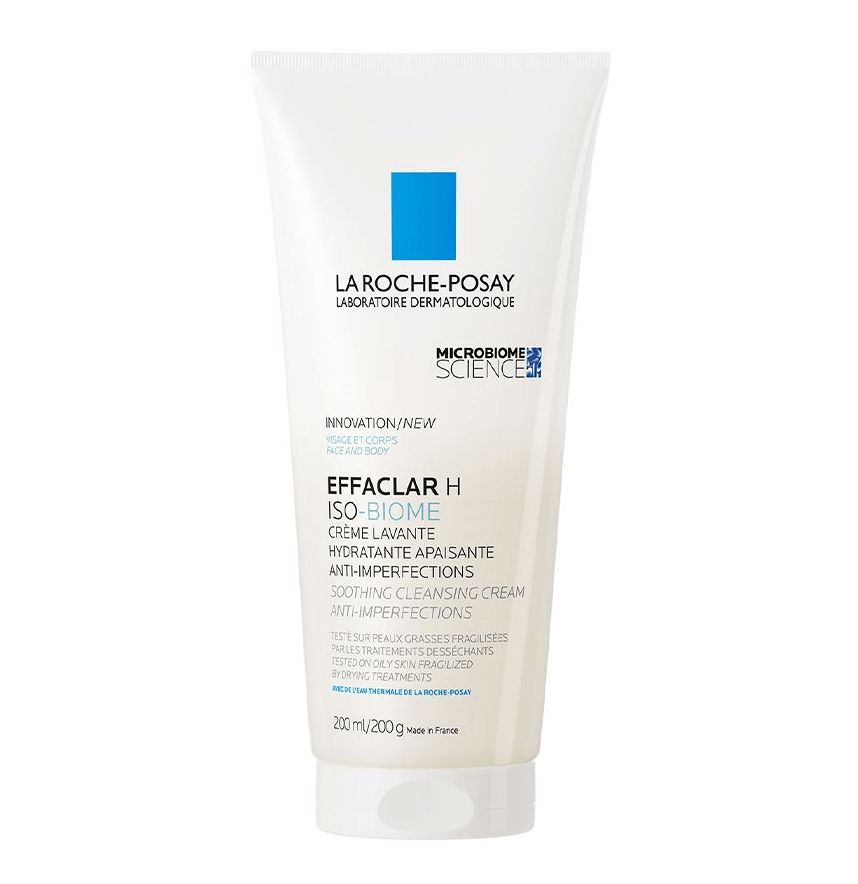 La Roche-Posay Effaclar H Iso - Biome, cremă de curățare calmantă împotriva imperfecțiunilor, 200 ml