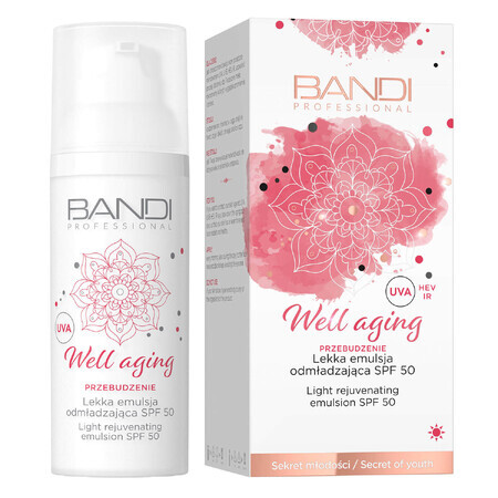 Bandi Well Aging, emulsie de întinerire ușoară, SPF 50, 50 ml