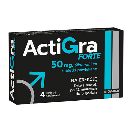 Actigra Forte 50 mg, 4 Filmtabletten