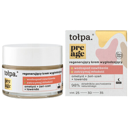 Tolpa Pre Age, regenererende gladmakende gezichtscrème, nacht, 50 ml