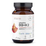 Aura Herbals Vitamine D3 4000 IU + K2, 90 gélules