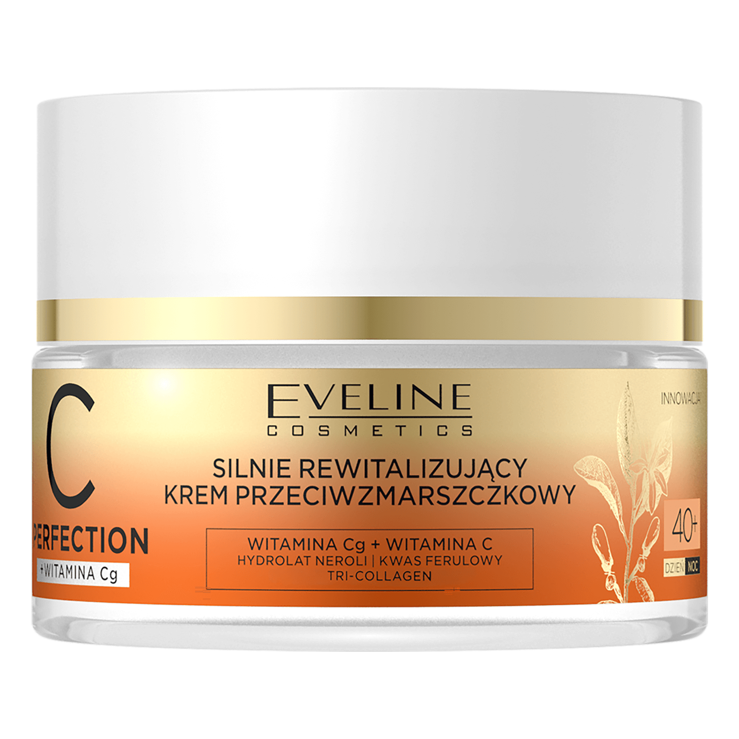 Eveline Cosmetics C-Perfection 40+, cremă de față revitalizantă antirid, zi și noapte, 50 ml