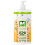 Eveline Cosmetics Bio Organic, loțiune de corp pentru întărire și întinerire, lapte de ovăz, 650 ml