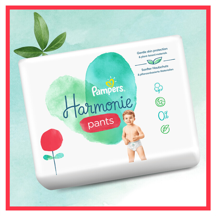 Pampers Harmonie Pants, scutece, mărimea 4, 9-15 kg, 24 buc