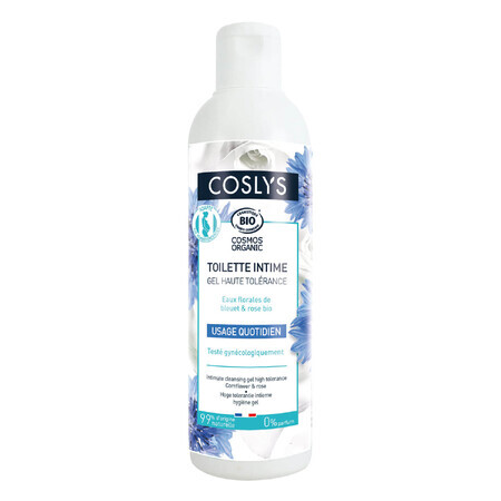 Coslys, gel de igienă intimă cu albăstrele și trandafir, 230 ml 