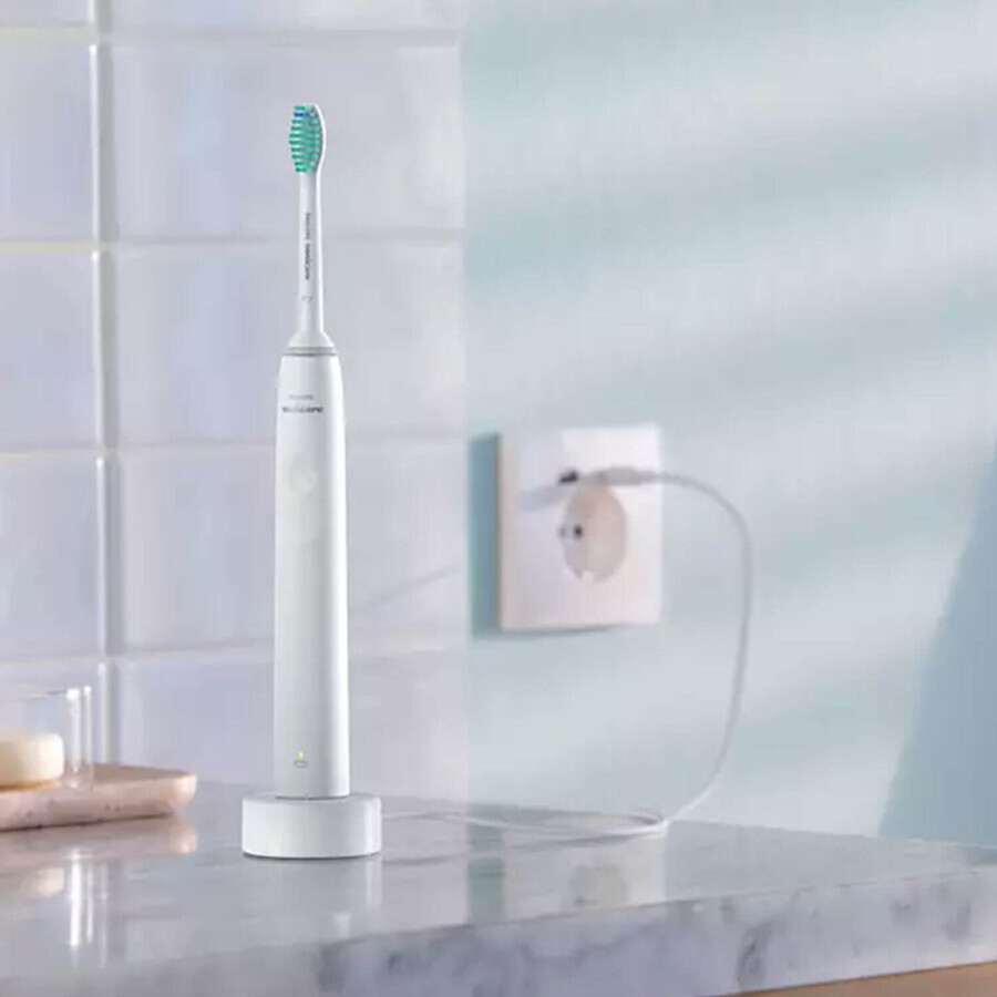 Philips Sonicare 2100 Series, Schallzahnbürste, HX3651/13, weiß, 1 Stück