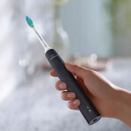 Philips Sonicare 3100 Series, brosse à dents sonique avec étui, HX3673/14, noir, 1 pièce