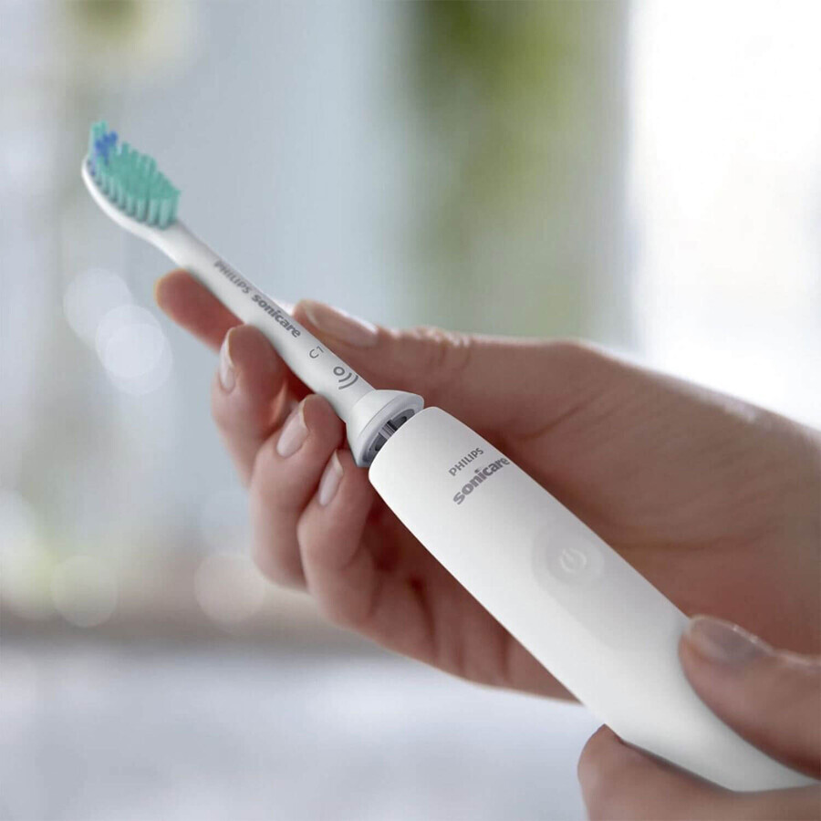 Philips Sonicare 3100 Series, periuță de dinți sonică, HX3675/13, alb, 2 bucăți