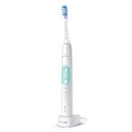 Philips Sonicare ProtectiveClean 4700, periuță de dinți sonică cu husă, HX6483/52, alb, 1 buc