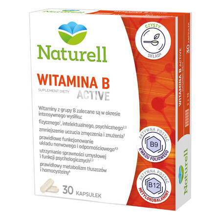 Naturell Vitamina B activă, 30 capsule