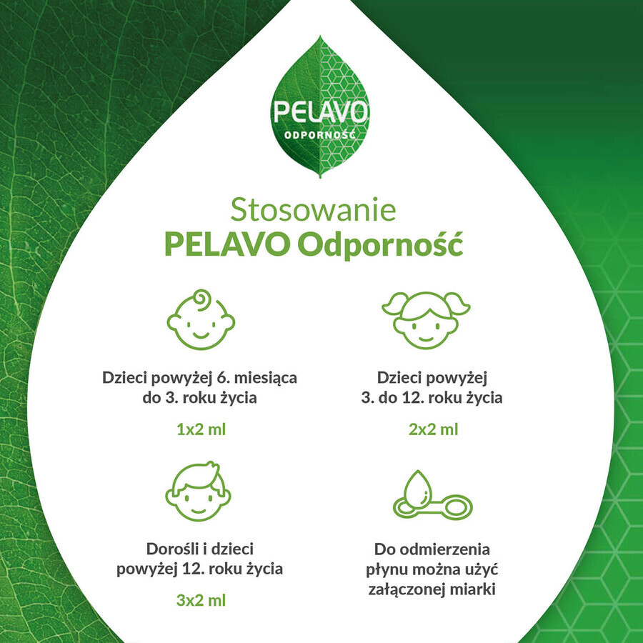 Pelavo Immunity, picături pentru bebeluși și copii cu vârsta peste 6 luni, 20 ml