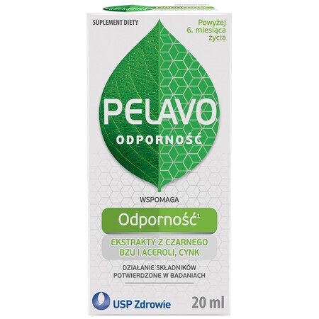 Pelavo Immunity, picături pentru bebeluși și copii cu vârsta peste 6 luni, 20 ml