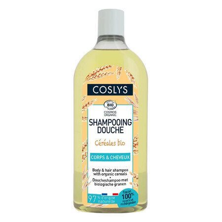 Coslys, șampon energizant 2 în 1 și gel de duș cu cereale, 750 ml