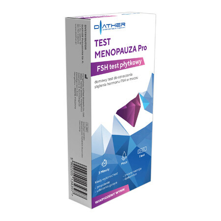 Diather Test Menopause Pro, test domiciliare per la determinazione dei livelli di FSH nelle urine, 1 pezzo