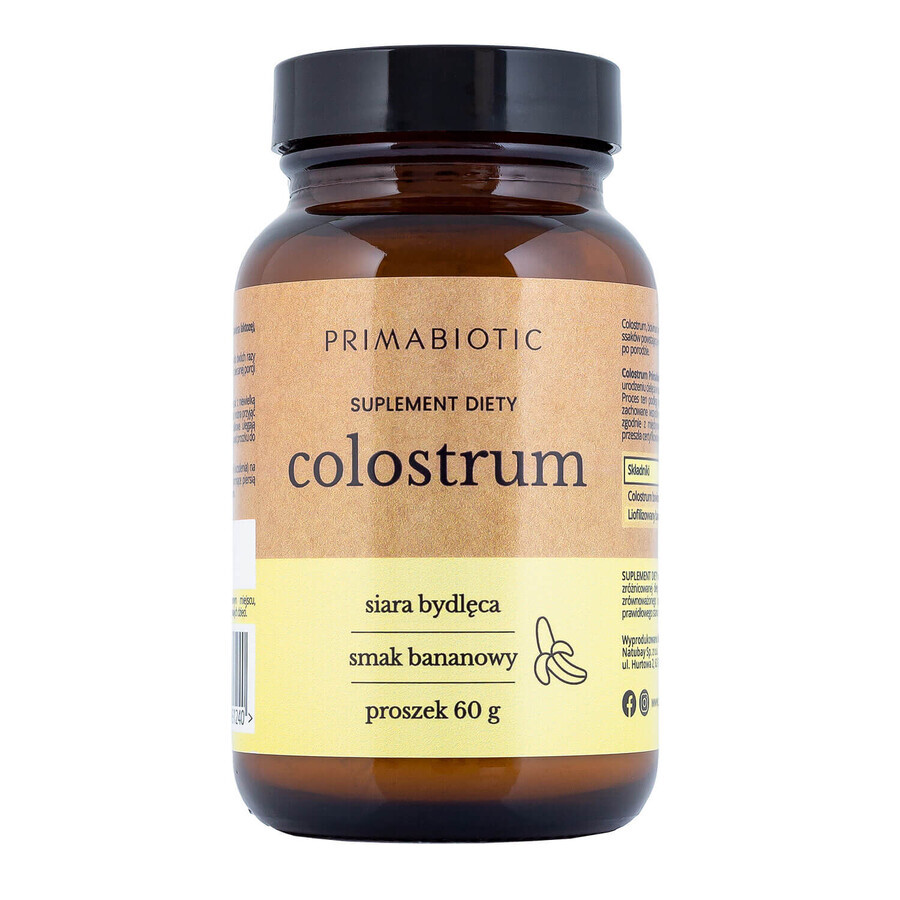 Colostru Primabiotic, aromă de banane, 60 g