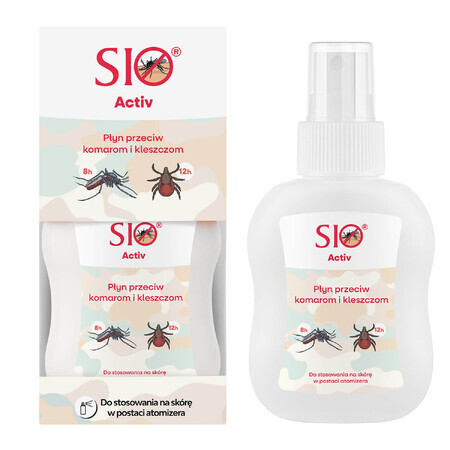 Sio Activ, líquido repelente de mosquitos y garrapatas, IR3535 20%, 100 ml