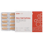 SEMA Lab Multivitamin Senior D3, 60 comprimate filmate