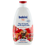 Bobini Fun, baie și duș pentru corp, zmeură, 500 ml