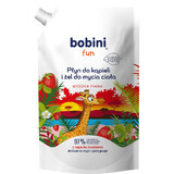 Bobini Fun, baie și duș pentru corp, căpșuni, stoc, 500 ml